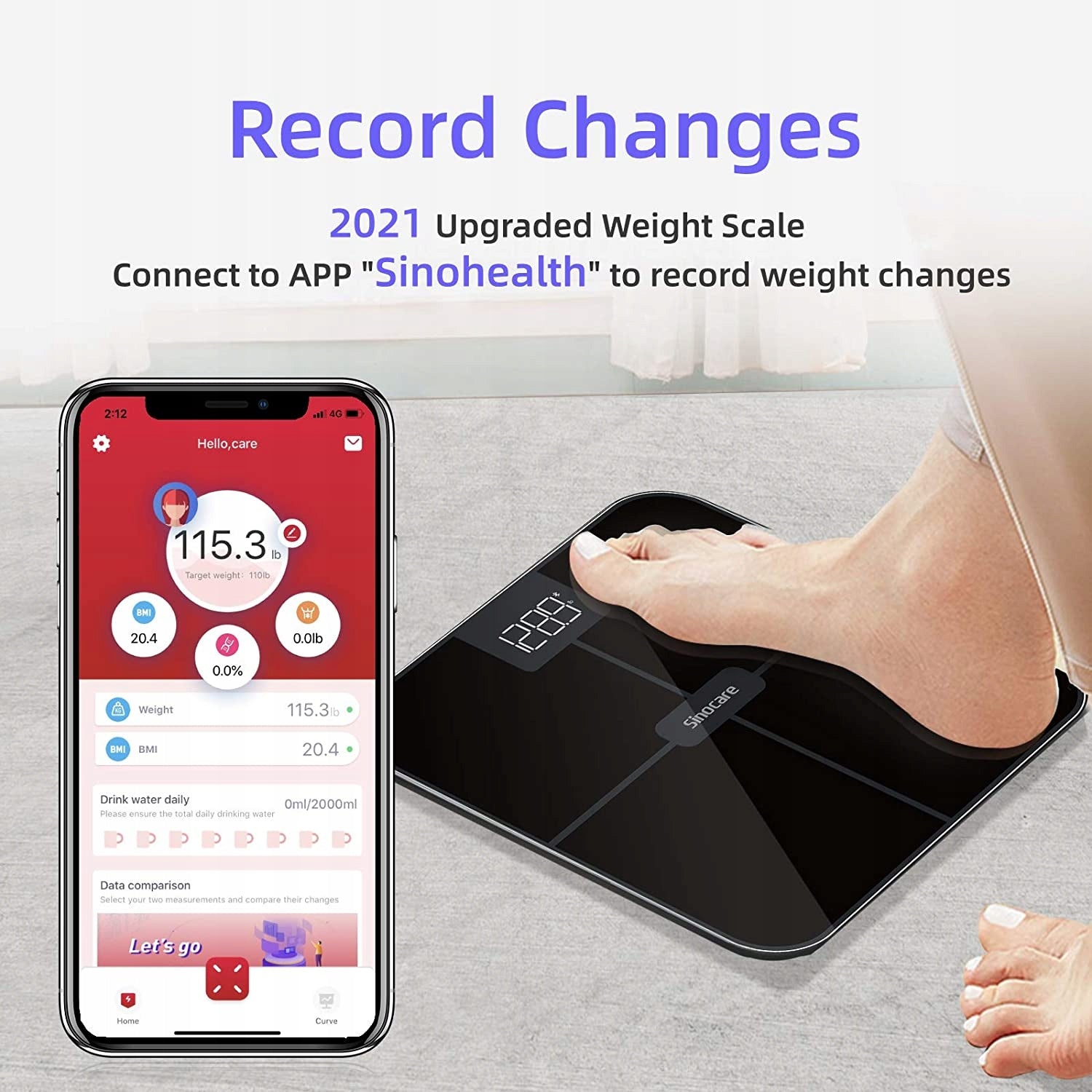 Bathroom scale SINOCARE CW286 Manufacturer code CW286
