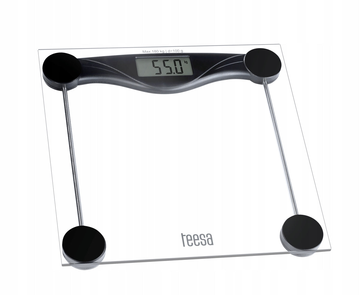 Bathroom scale Teesa LCD glass accuracy up to 0,1 kg max 180 kg EAN (GTIN) 5901890019651