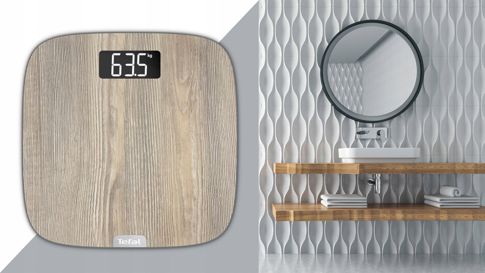 Bathroom scale Tefal Origin up to 160kg LCD EAN (GTIN) 3121040082355