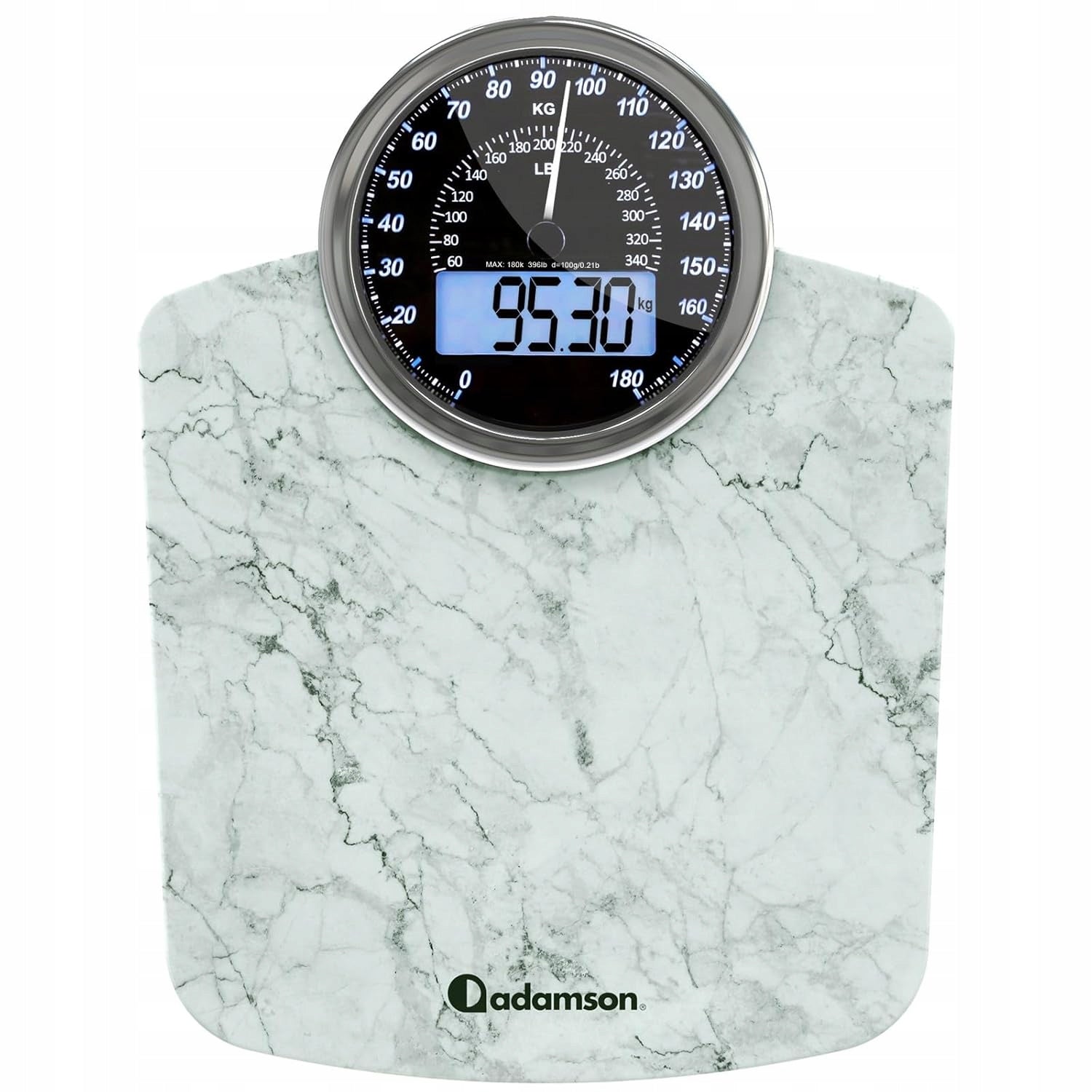 Bathroom scale digital tempered glass 180 kg Adamson