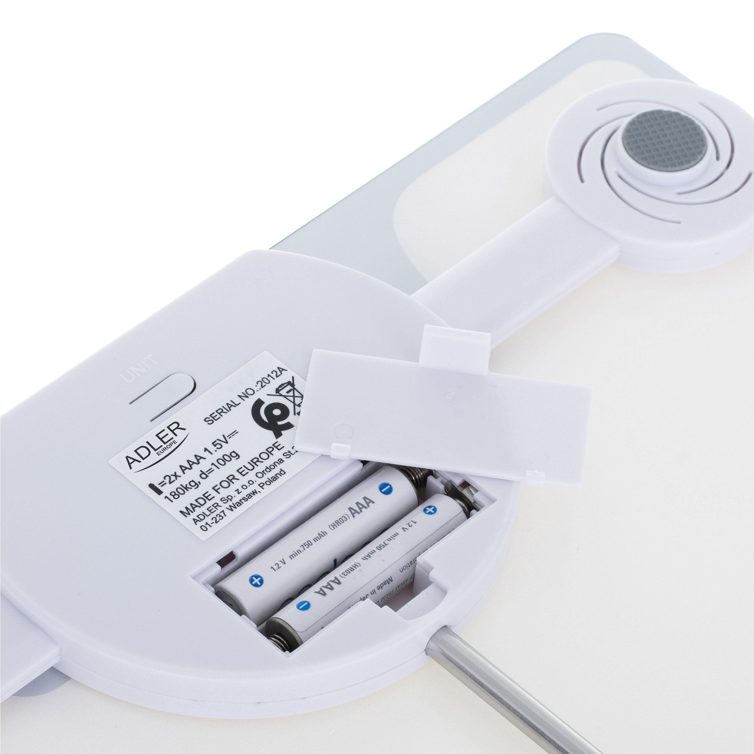 Bathroom scale electronic glass precision up to 180kg LED white Brand no brand