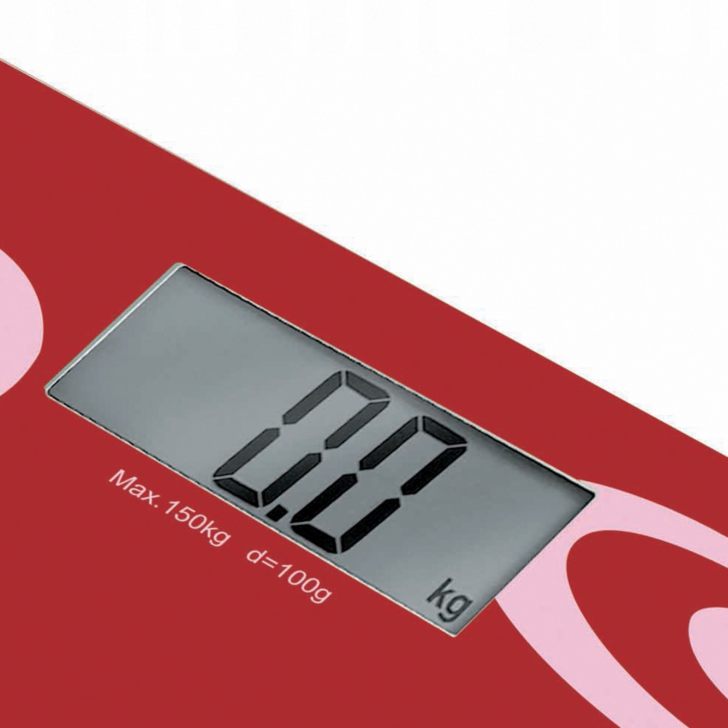 Bathroom scale glass thin Sencor SBS2507RD LCD 150kg SLIM EAN (GTIN) 8590669088898