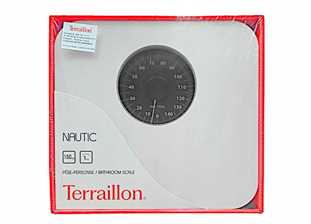 Bathroom scale up to 150KG mechanical NAUTIC WHITE 15227 TERRILLION GERO EAN (GTIN) 3094570139076