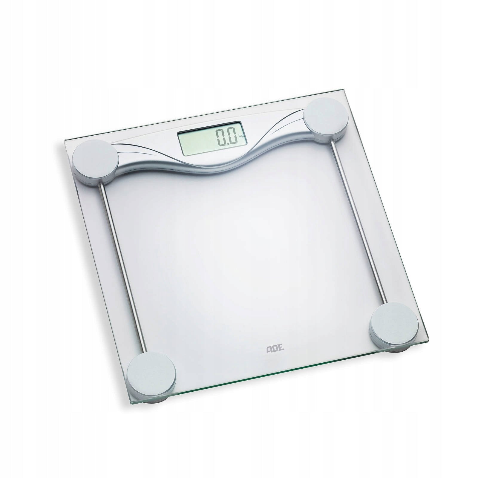 Bathroom scale up to 180 KG ADE 28 x 28 cm transparent Packaging status original