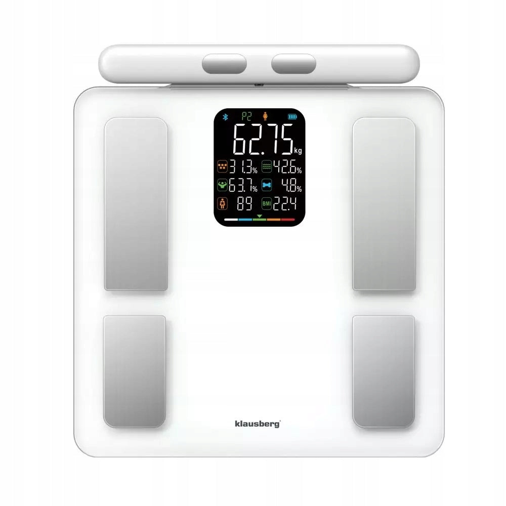 Bathroom scale with handle, electronic, precise body composition, White EAN (GTIN) 5908287278578