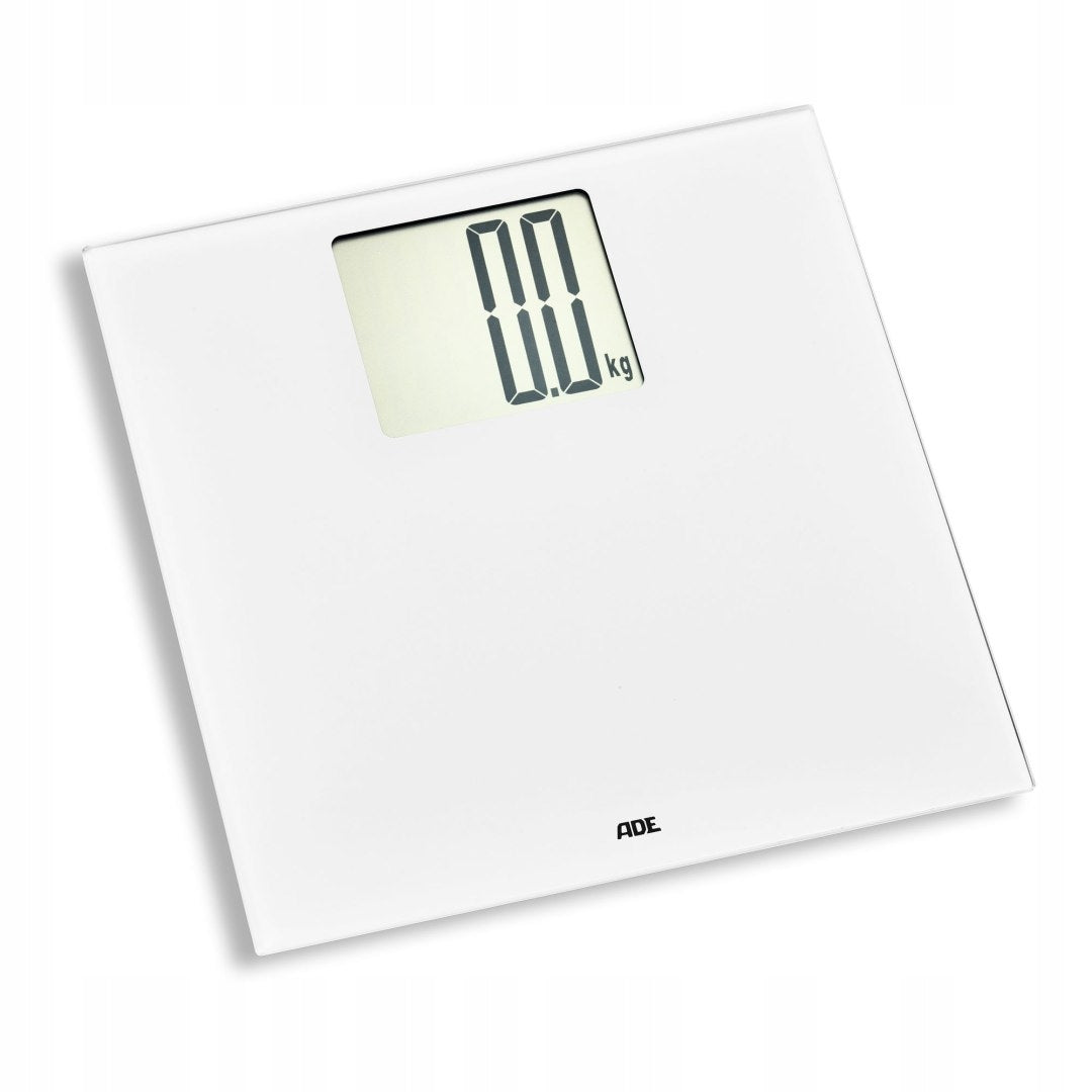 Bathroom scale with large display ADE up to 200 KG 30 x 30 cm white