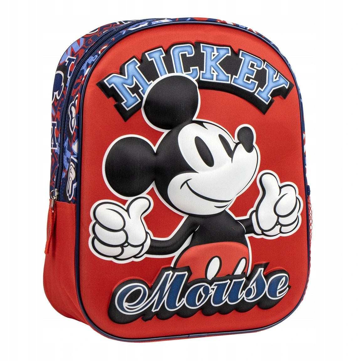 Batoh dětský 3D červený, Mickey Mouse