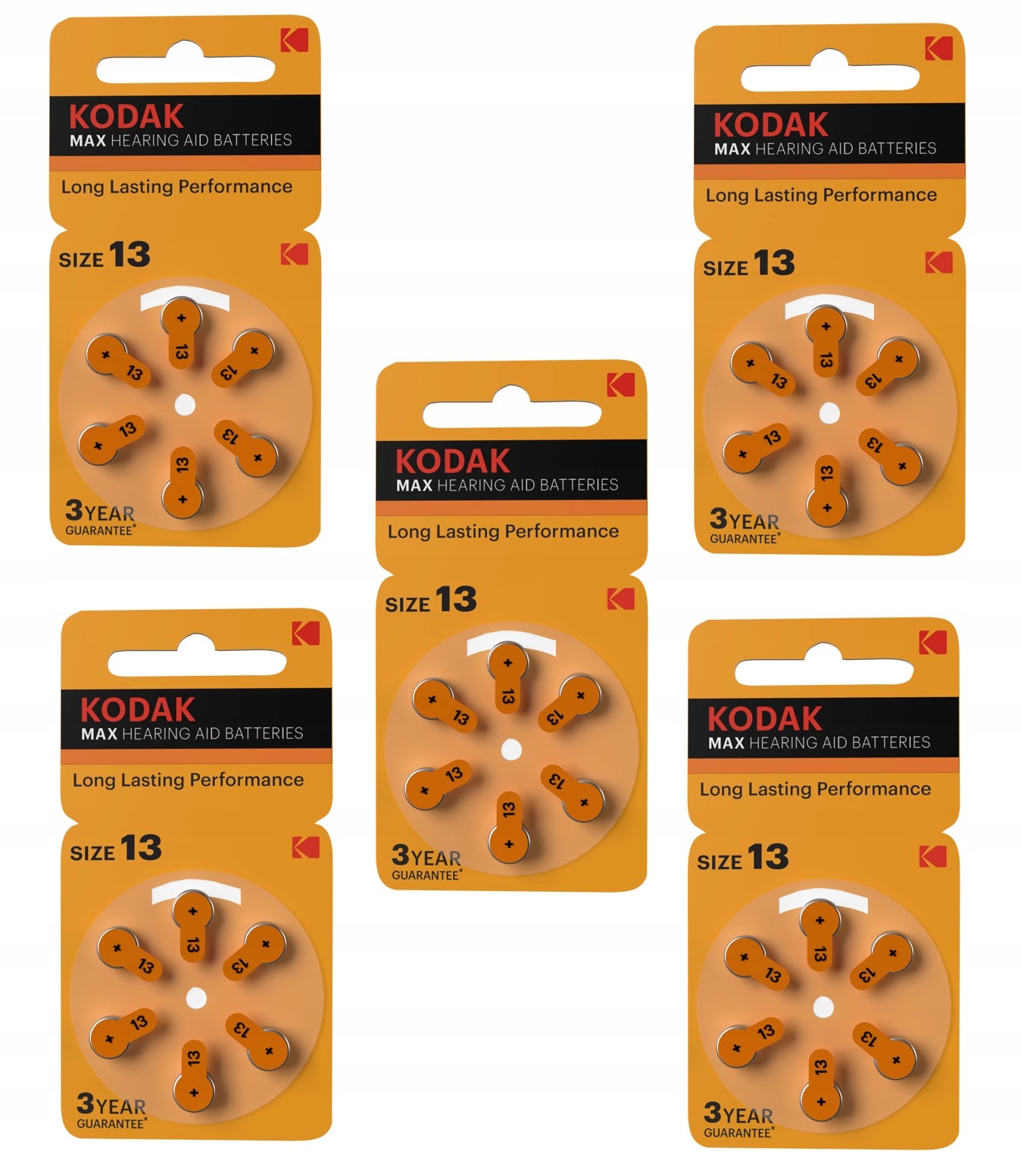 Batteries 13 PR48 zinc-air KODAK for hearing aid 30 pcs