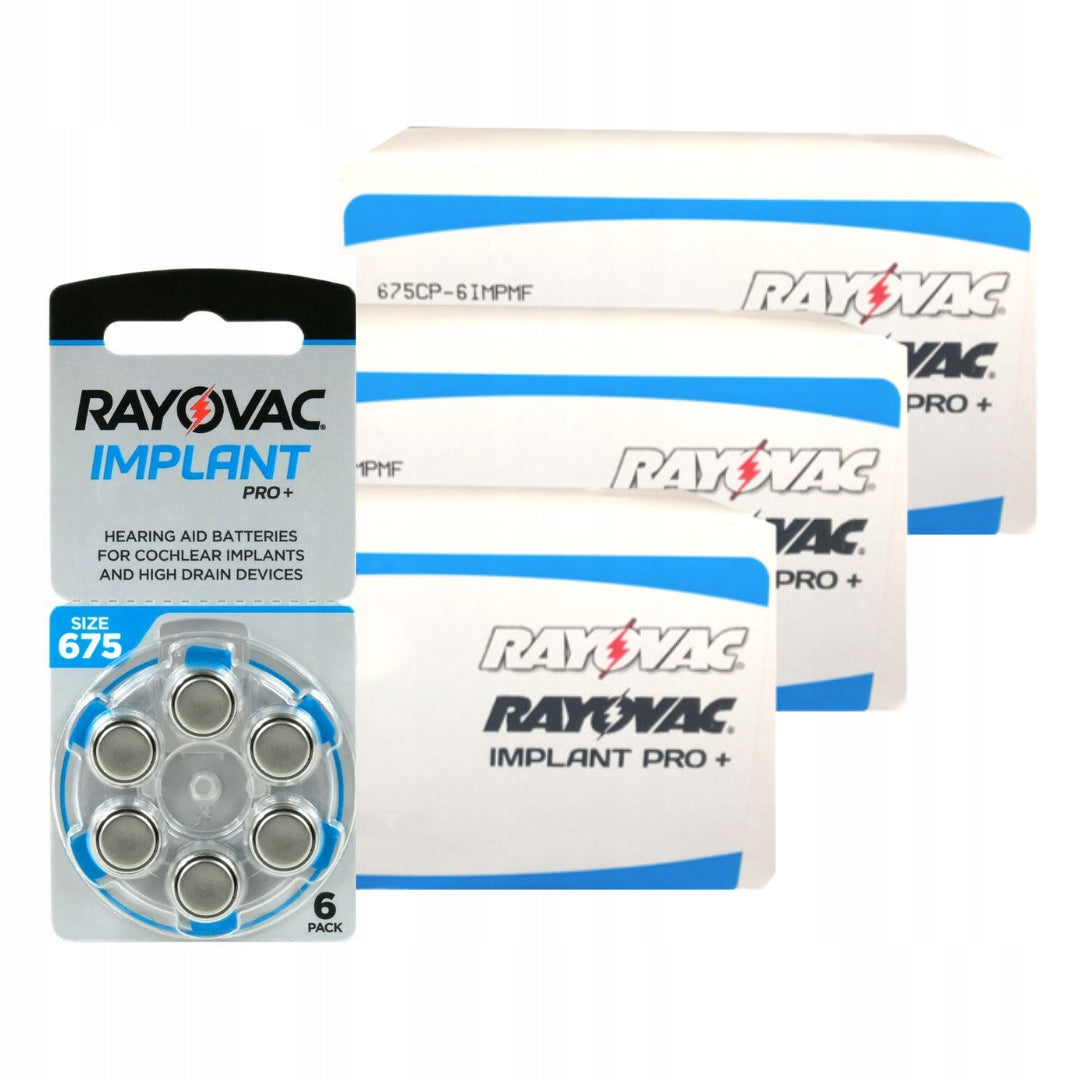 Batteries Rayovac Implant Pro+ type 675 180 pieces