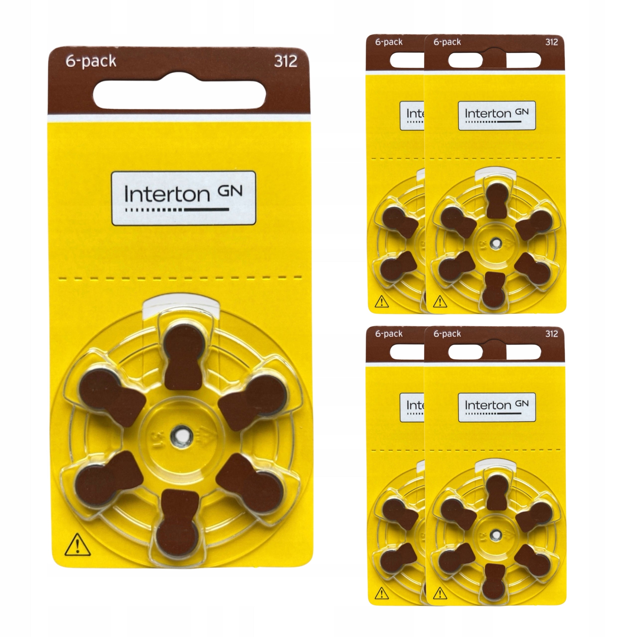 Batteries for Hearing Aids Interton 312 Long Runtime 30 Pieces