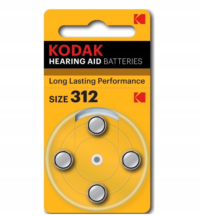 Batteries for Hearing Aids KODAK 312 PR41 4pcs