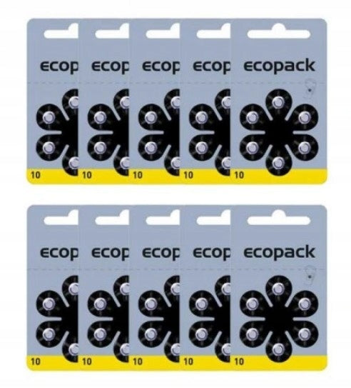 Batteries for hearing aid VARTA 10 PR70 ECOPACK 60 pcs. Packaging status original