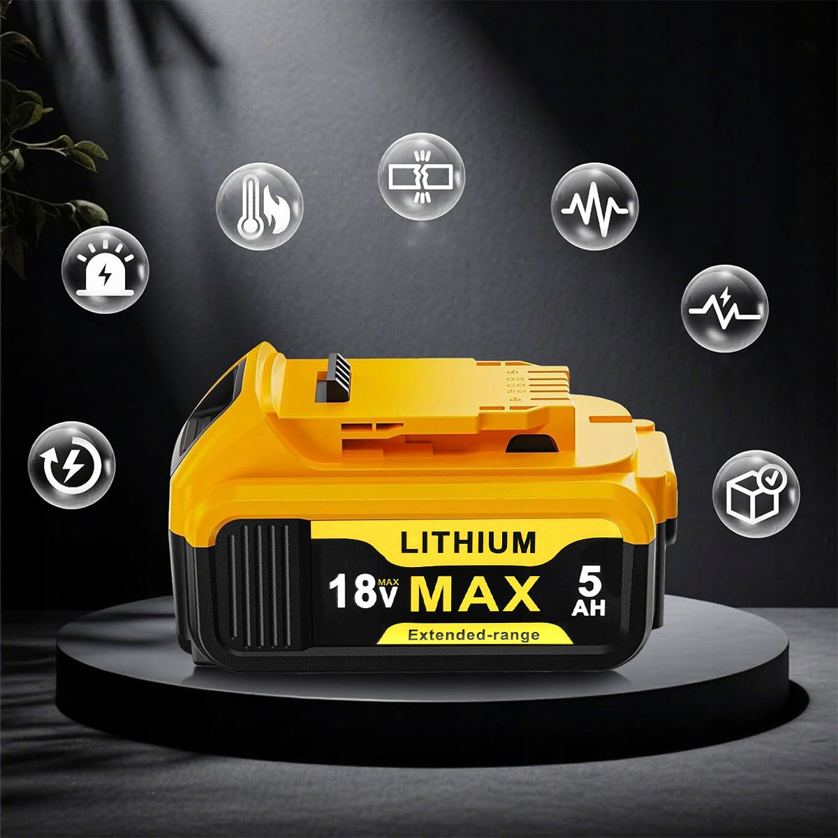 Battery 18V 5.0Ah to DCB200 DCB184 DCB204 Brand no brand