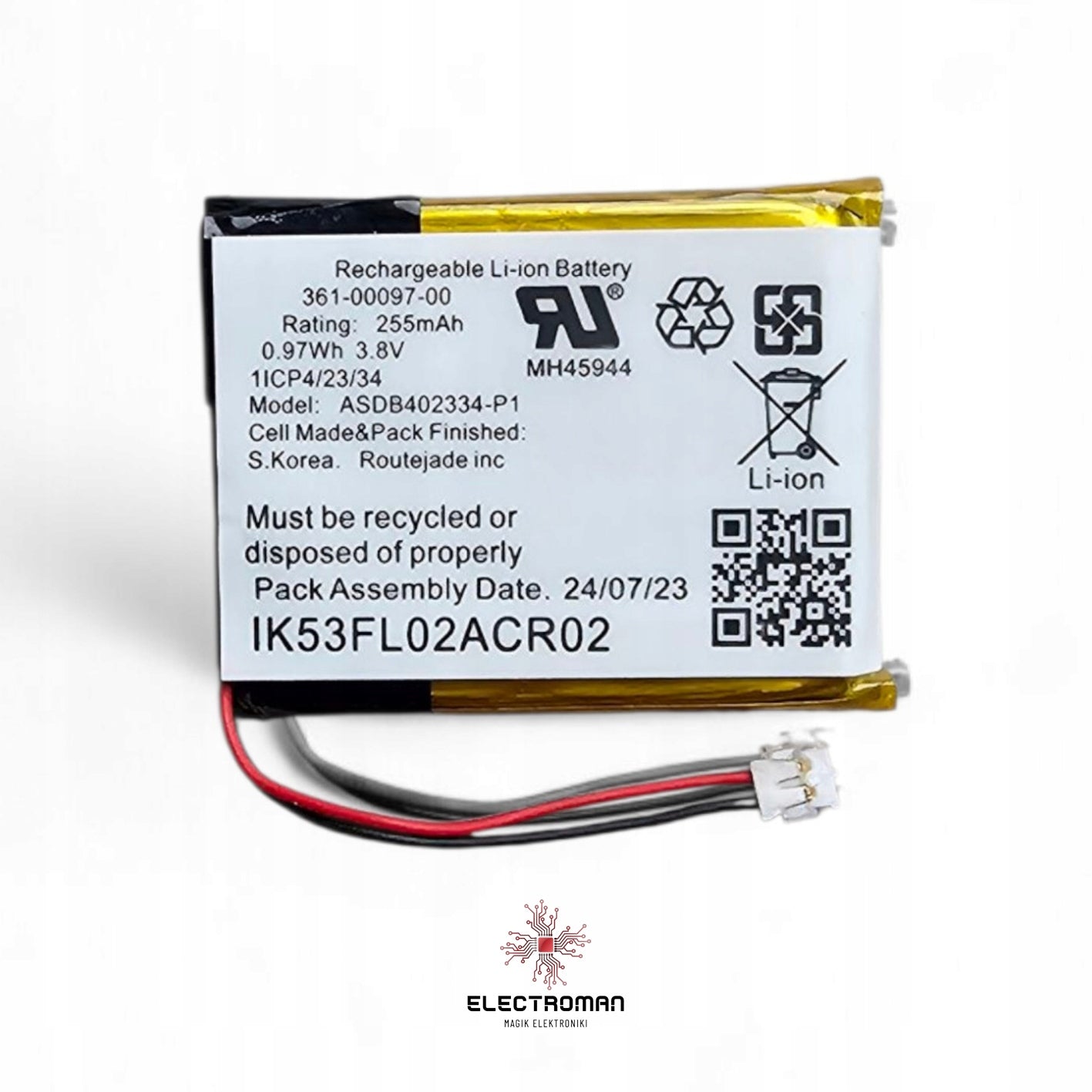 Battery 361-00097-00 Fenix 5 5+ 5 Plus 935 S60