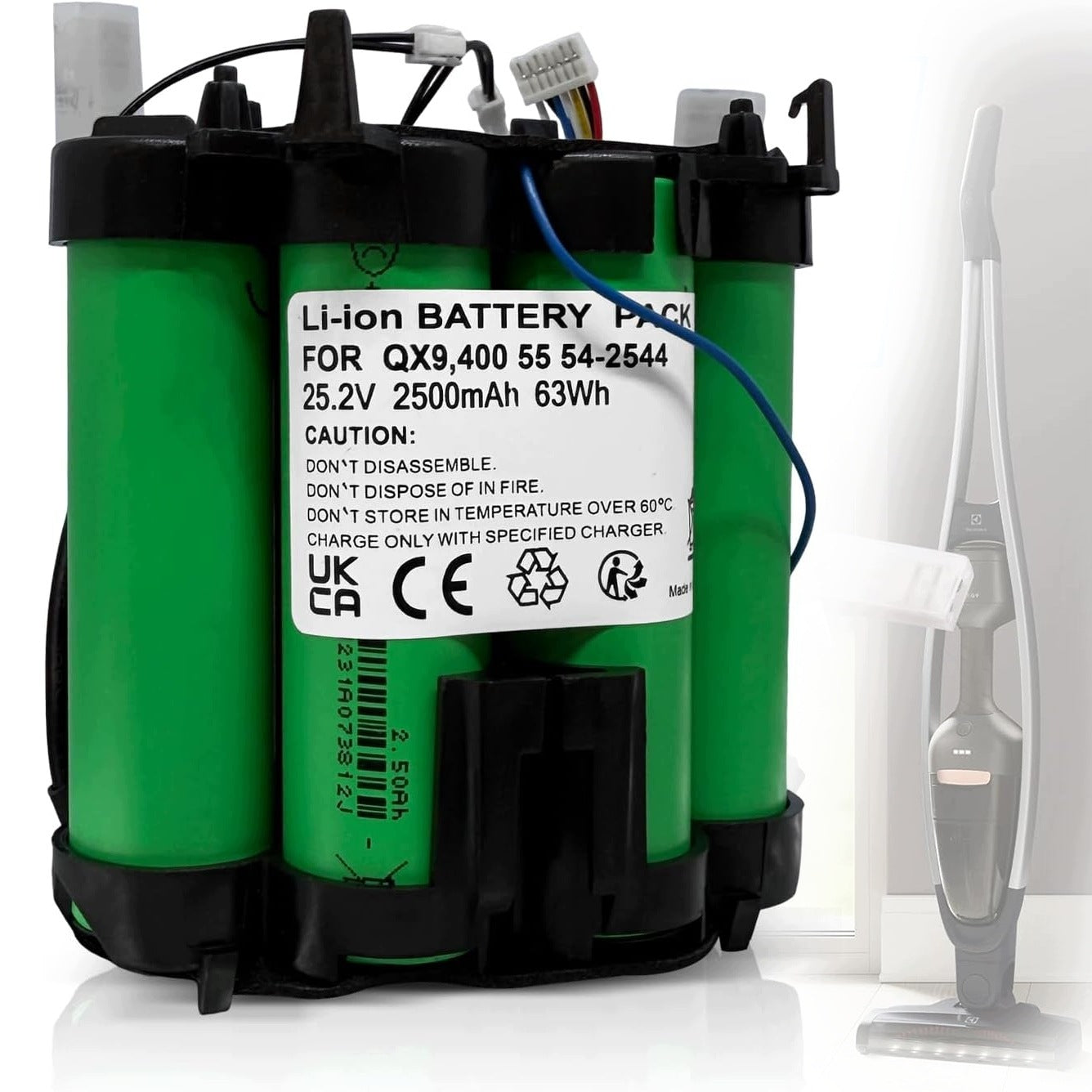 Battery AEG Electrolux QX9 PQ91 PQ92 4055478301 2500mAh