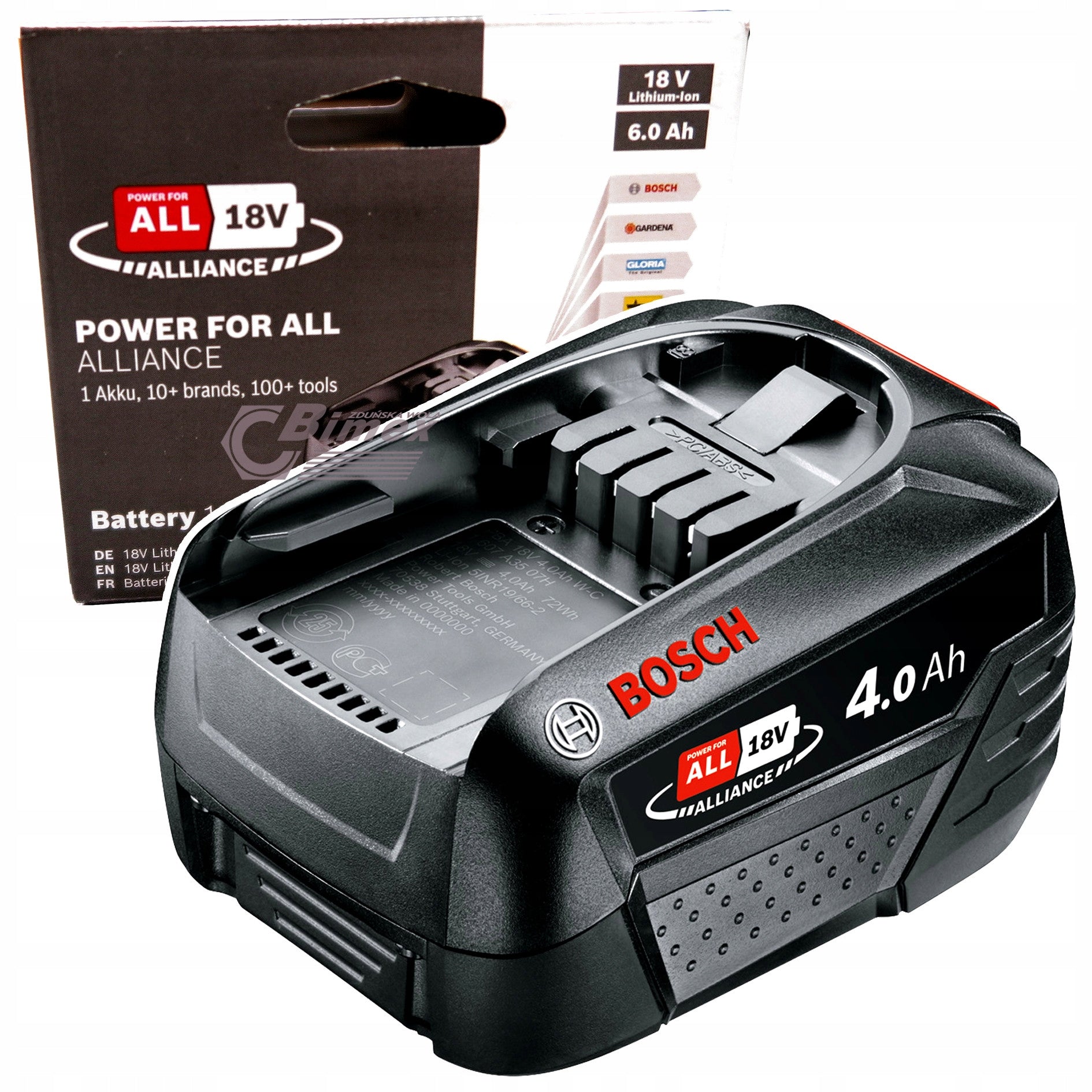 Battery BOSCH PBA 18V 4.0Ah 1600A011T8 For Green Line