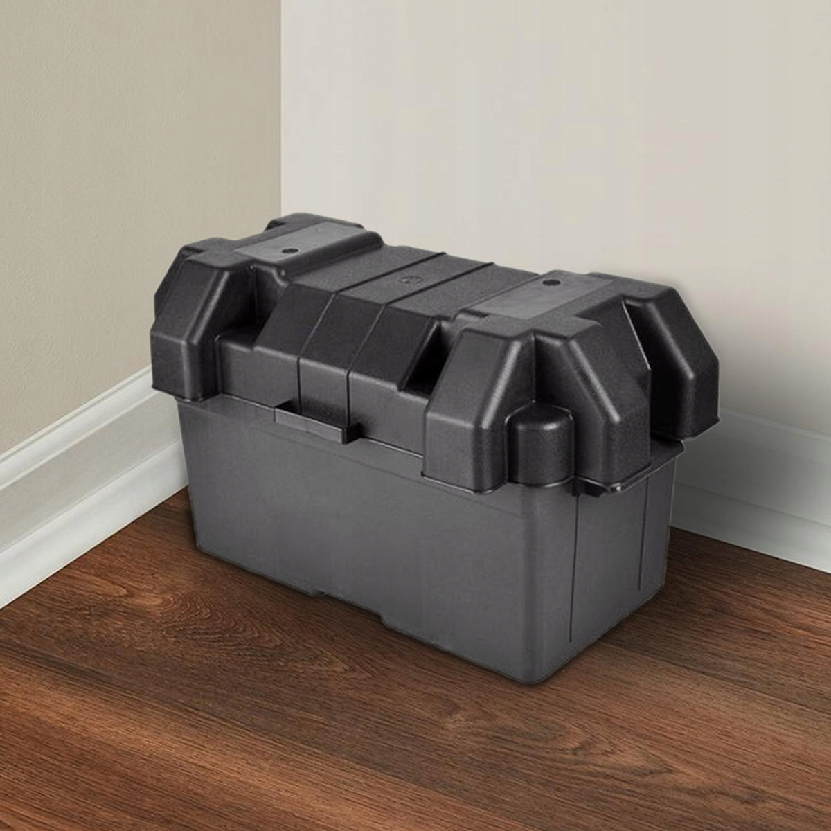Battery Box with Strap Durable Heavy Duty Portable Travel Trailer large
