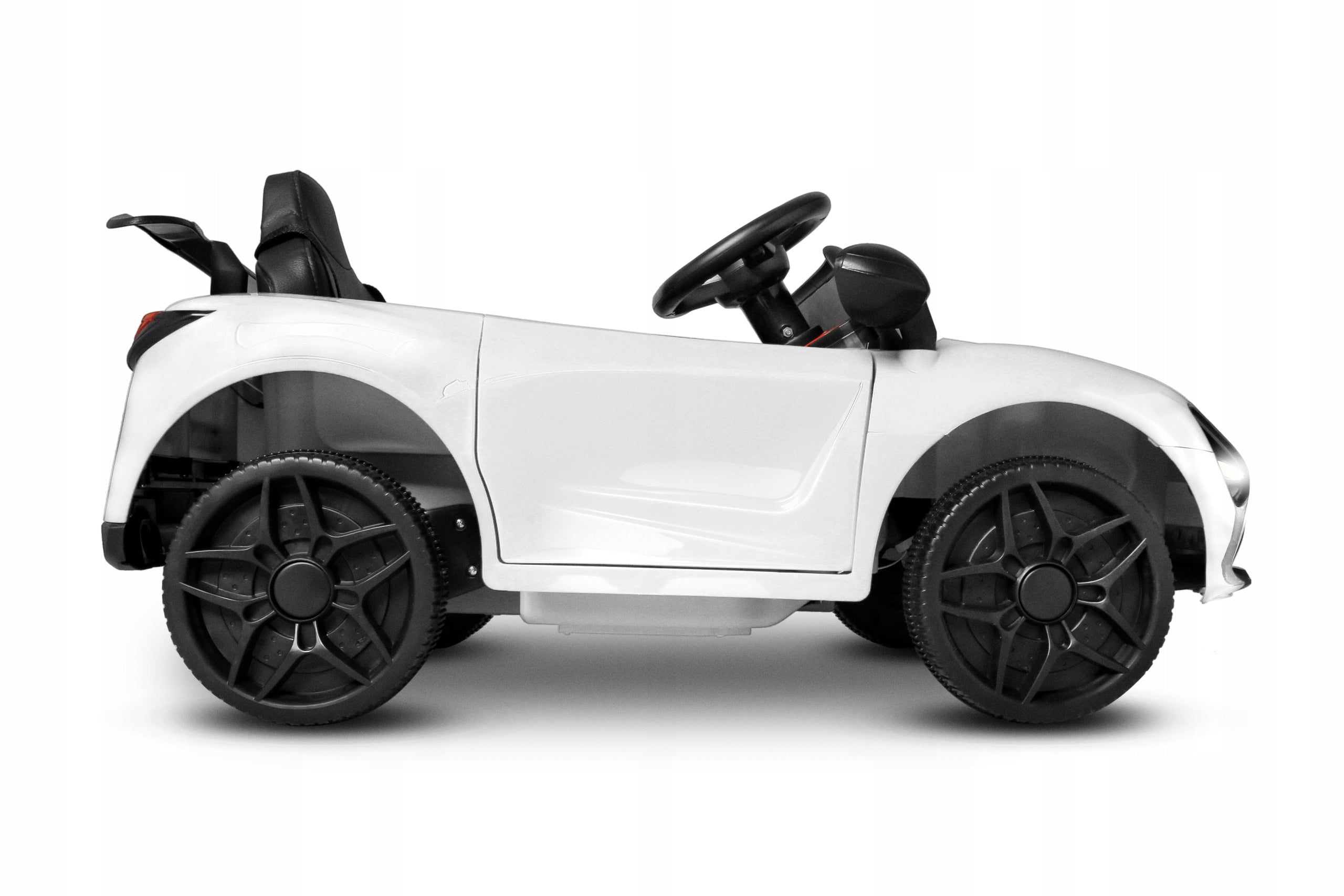 Battery Car MC White Remote Control Rocker LEDs Leather Spoiler joy4kids auto Packaging status original