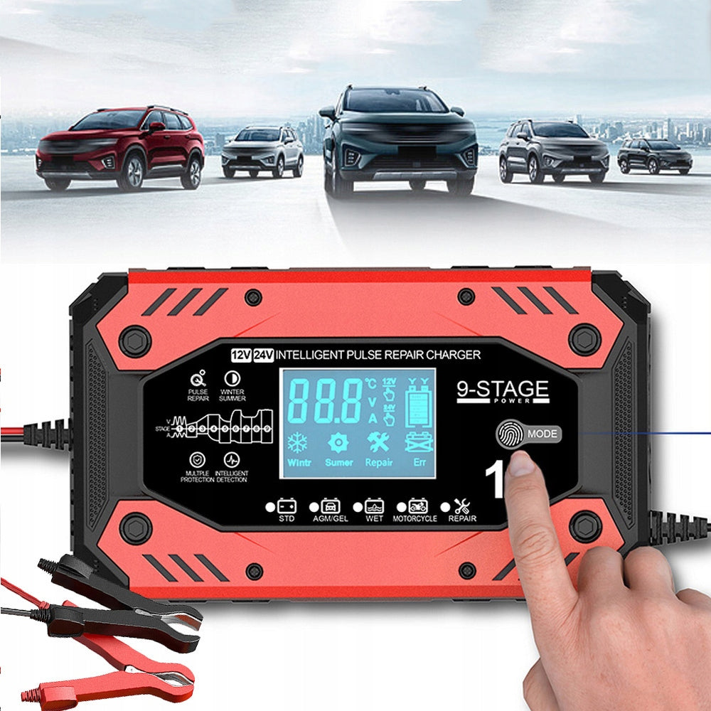 Battery Charger Rectifier with Repair Function 12-24V 10A LCD Strong Packaging status original