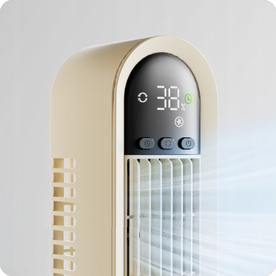 Battery Desk Fan with OSCILLATION Spacetronik 12h Timer QUIET Fan type table