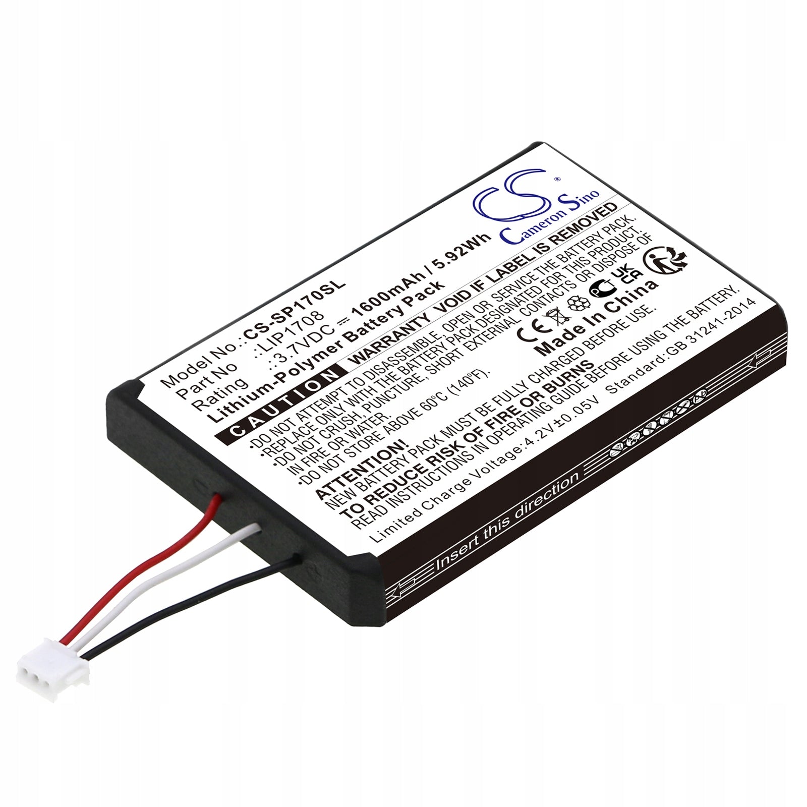 Battery LIP1708 for Sony CFI-1015A CFI-ZCT1W PS5 DualSense