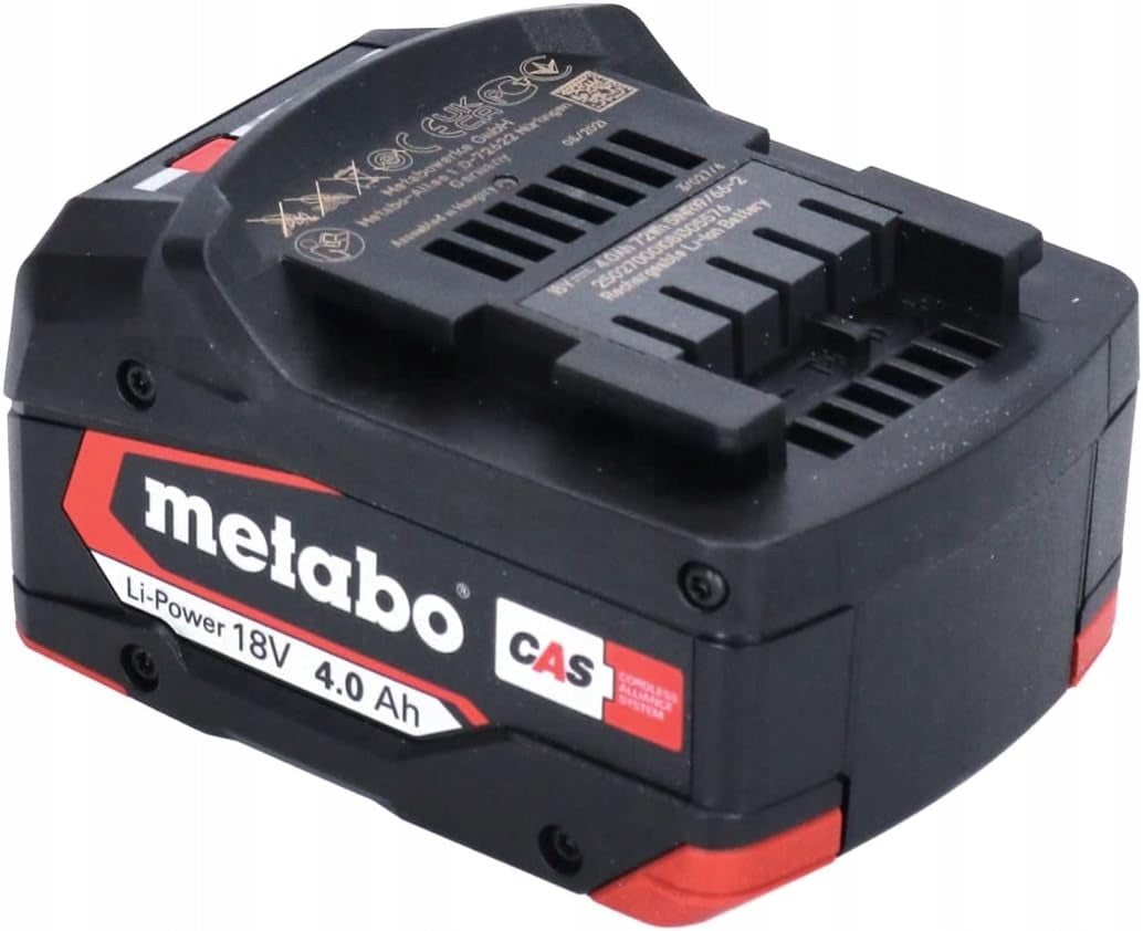 Battery Metabo Li-Power 18 V - 4,0 Ah CAS NEW Battery capacity 4 Ah