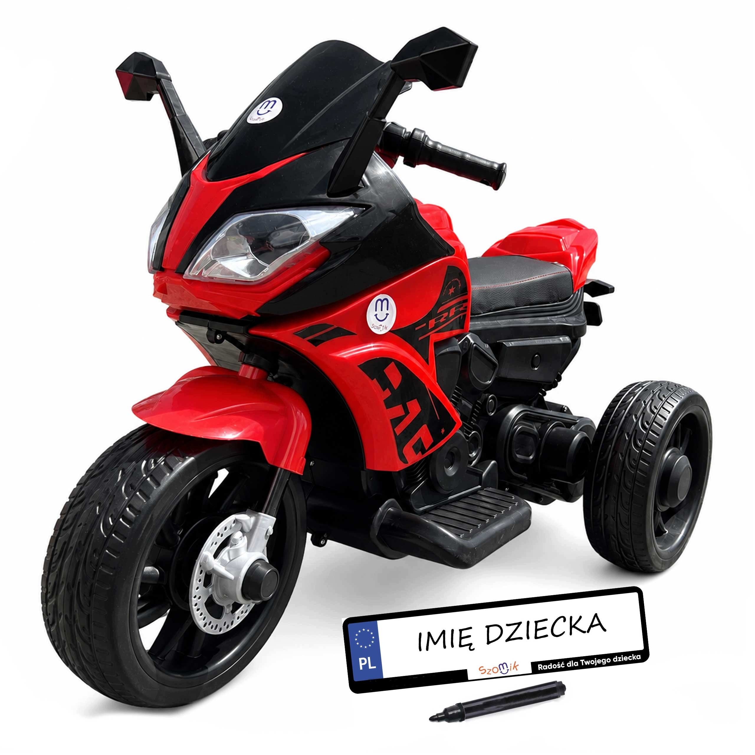 Battery Motor Kids Soft EVA Wheels + Soft Seat + Leds