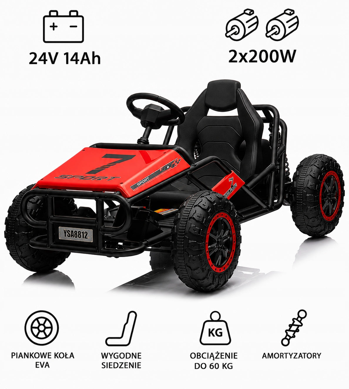 Battery Operated Car Buggy Gokart 24V 14Ah 400W