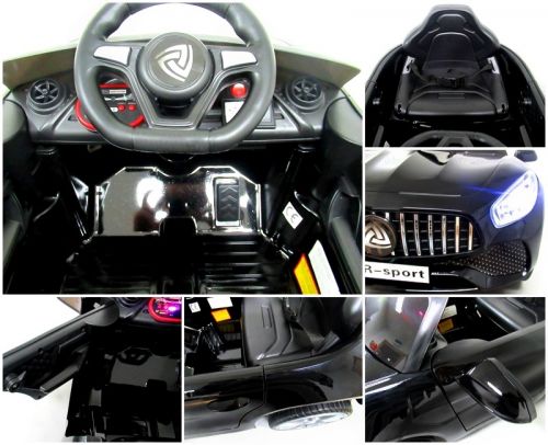 Battery Operated Car Convertible B3 BLACK Music Light Pilot 2.4G Brand R-sport