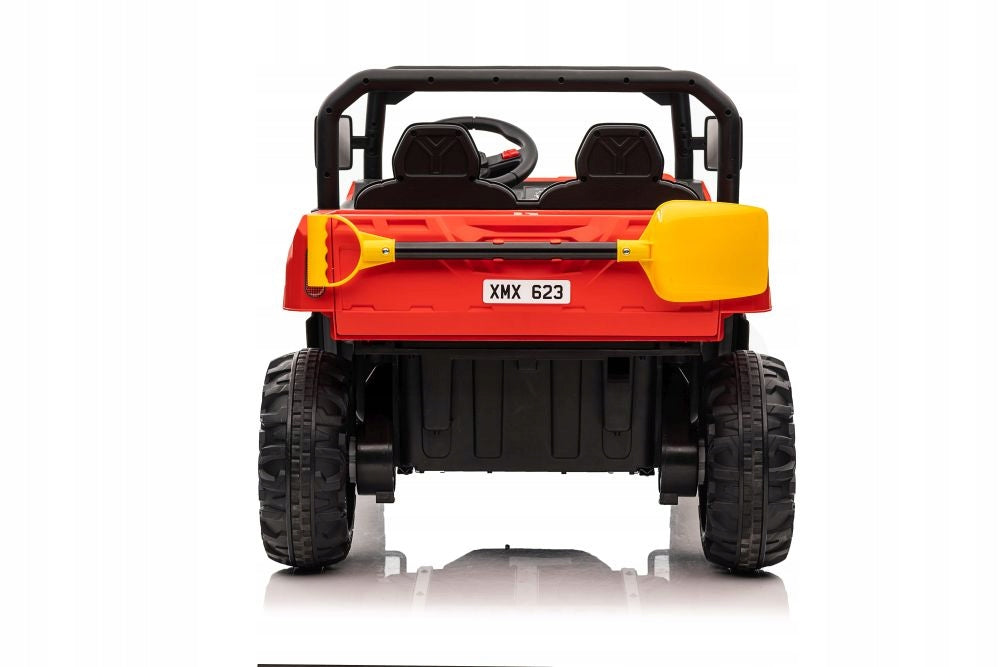 Battery Operated Car Truck Dump Truck 4×4 Soft Wheels USB Leather Packaging status original