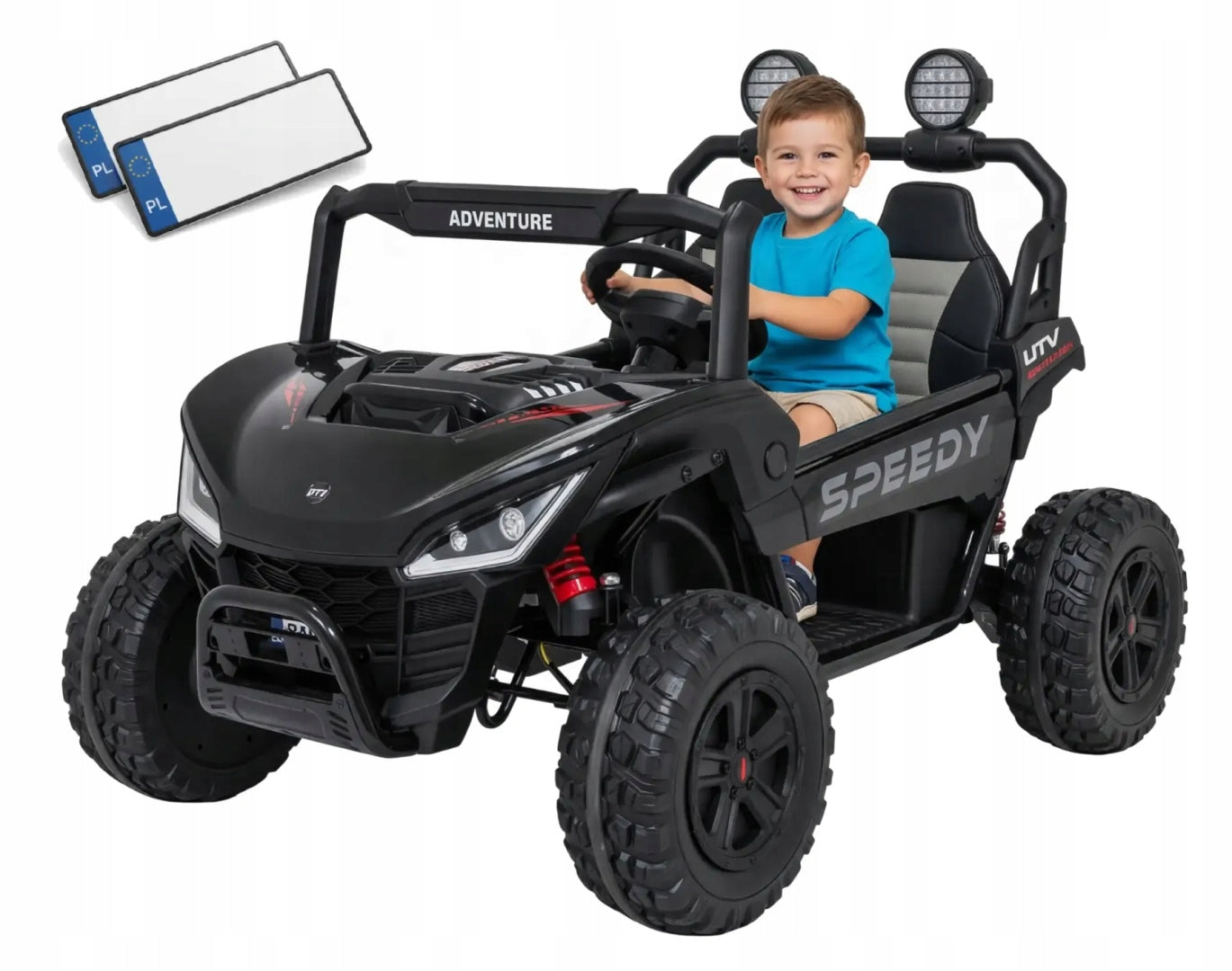 Battery Operated Car Vehicle Buggy SPEEDY 4x4 Black 4x200W