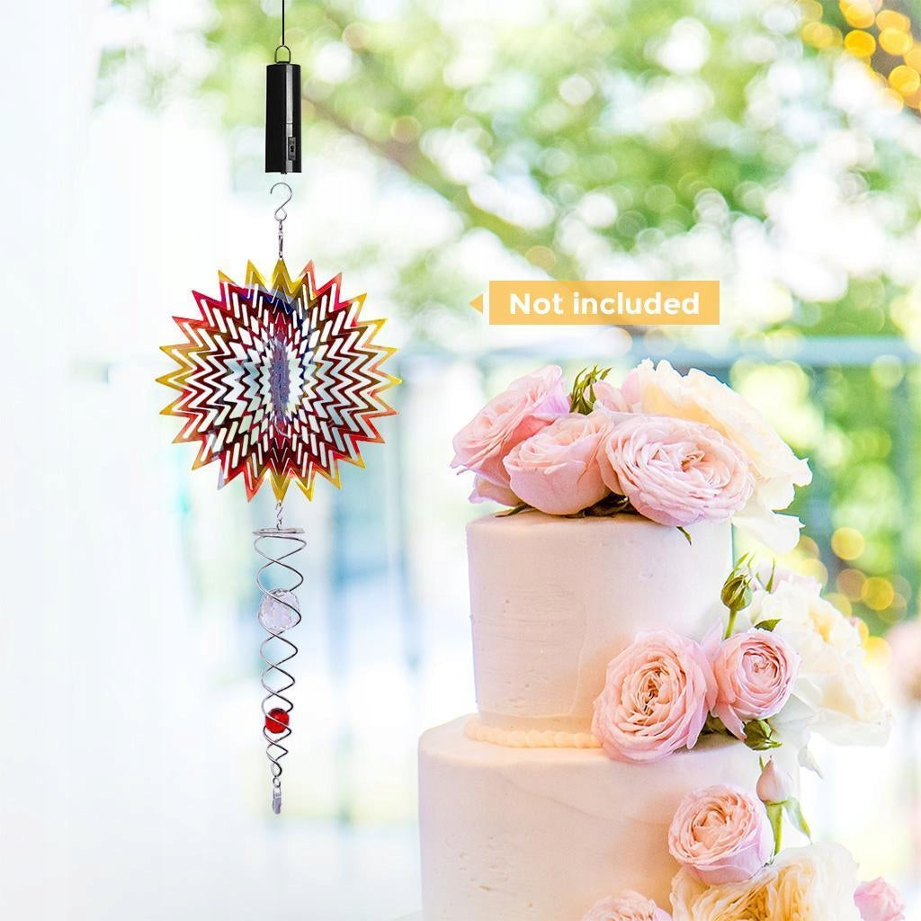 Battery Operated Hanging Display Wind Spinner Motor Garden Decor Accessoy Manufacturer no brand