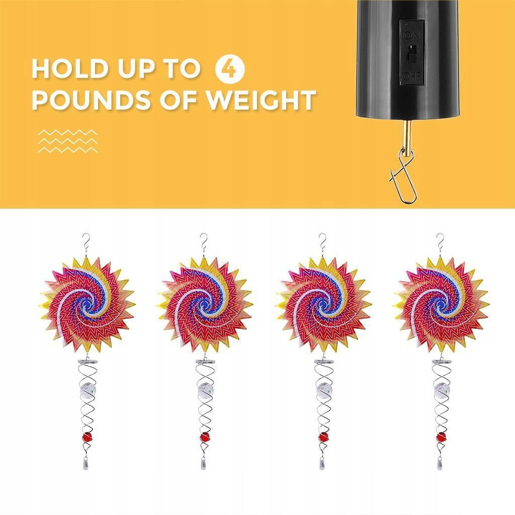 Battery Operated Hanging Display Wind Spinner Motor Garden Decor Accessoy Product weight with unit packaging 0.122 kg