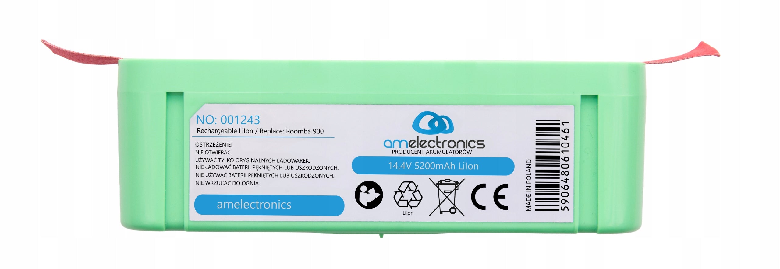 Battery battery for roomba vacuum cleaner 900 14,4V 5200mAh LiIon (1243)
