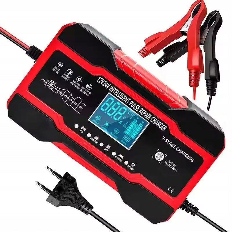Battery charger 12V 24V 10A – smart rectifier with LCD