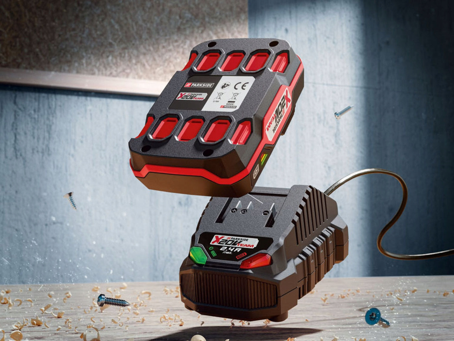 Battery charger PARKSIDE 20V Team NEW for charging 20v batteries Manufacturer code PLG 20 C1