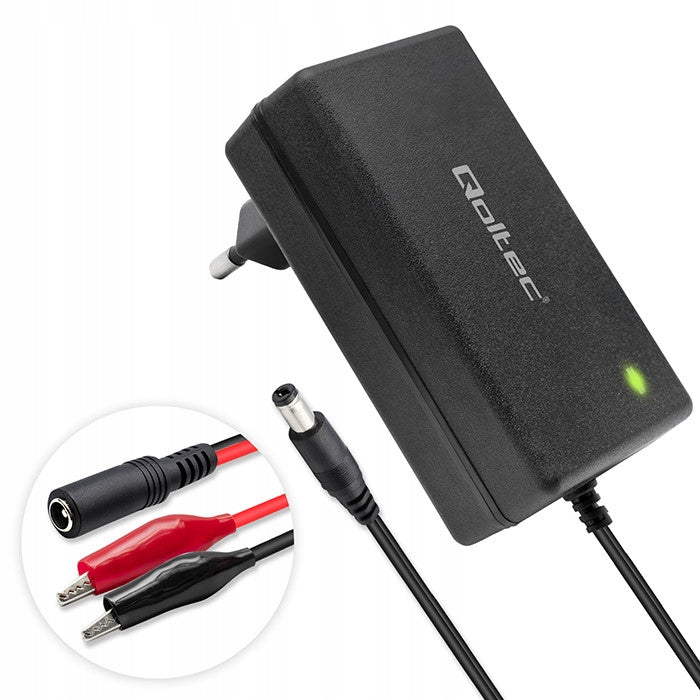 Battery charger Qoltec 24V | 19.2W Packaging status original