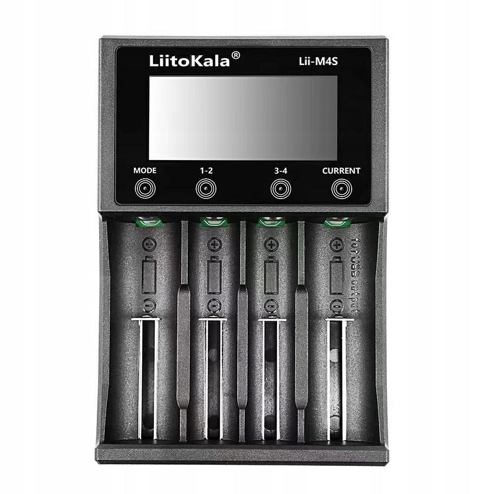 Battery charger for AA AAA batteries LiitoKala Lii-M4S + adapter Packaging status original