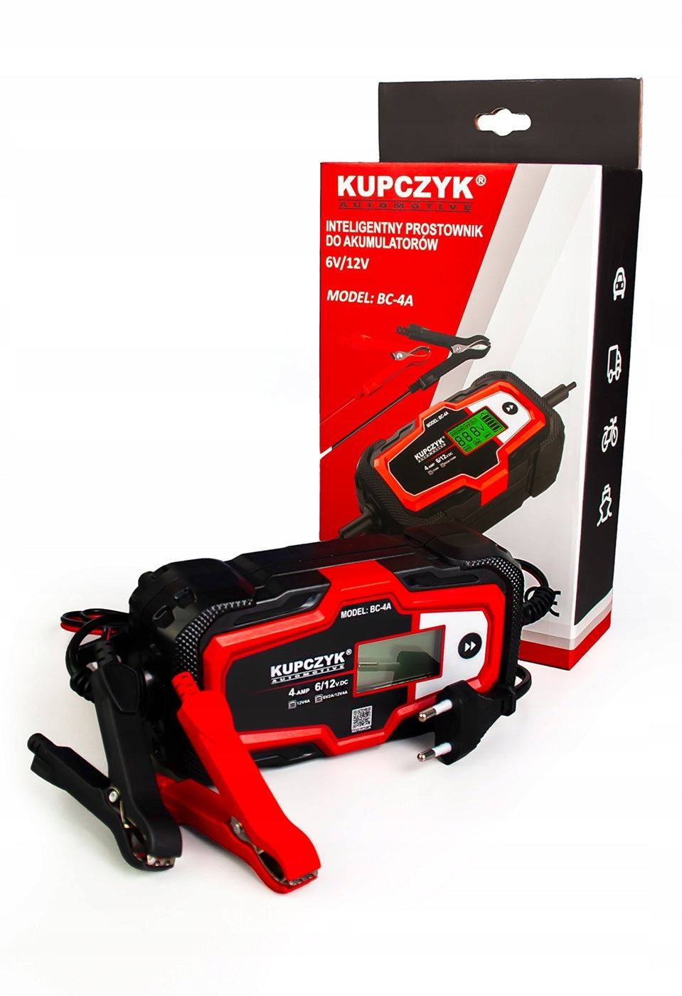 Battery charging rectifier automatic 6/12A 4A BC-4A Kupczyk Brand Kupczyk
