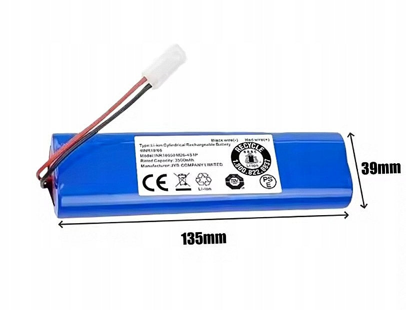 Battery for Rowenta X-Plorer 75 130 AI Tefal RG RR 14,4V 3500mAh Manufacturer code JYB 1435