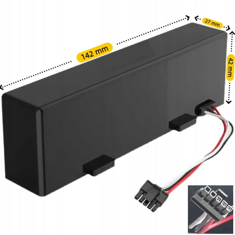 Battery for Viomi V2 PRO V3 SE STYJ02YM STYTJ02YM Vacuum Mop Pro 14,4V 3,2Ah Manufacturer code INR18650 MA1-4S1P-SC