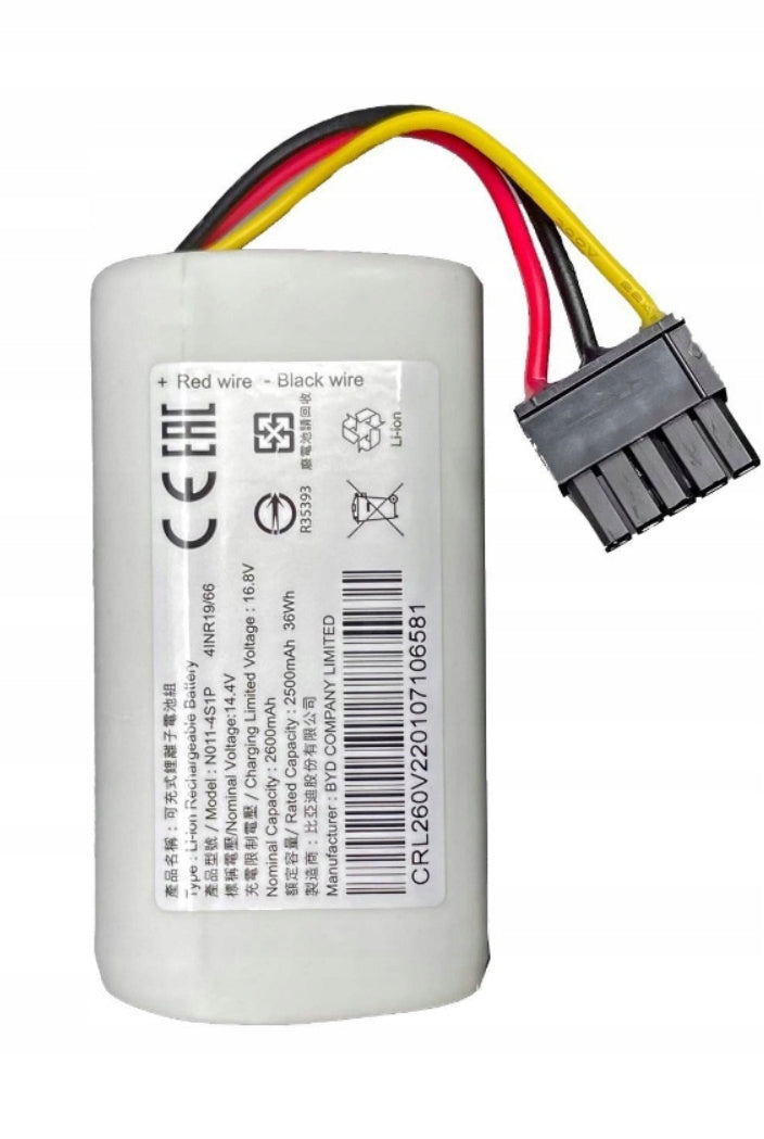 Battery for Xiaomi Mop 2 Lite N011-4S1P 14,4V 2600mAh Li-Ion