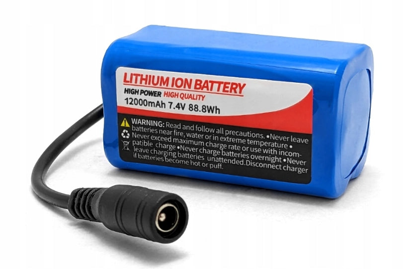 Battery for bait boat Flytec 7,4 V 12000 mAh Customs tariff code 85075000