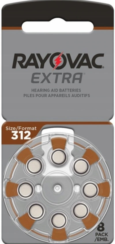 Battery for hearing aids Rayovac 312 8 pcs. 180 mAh