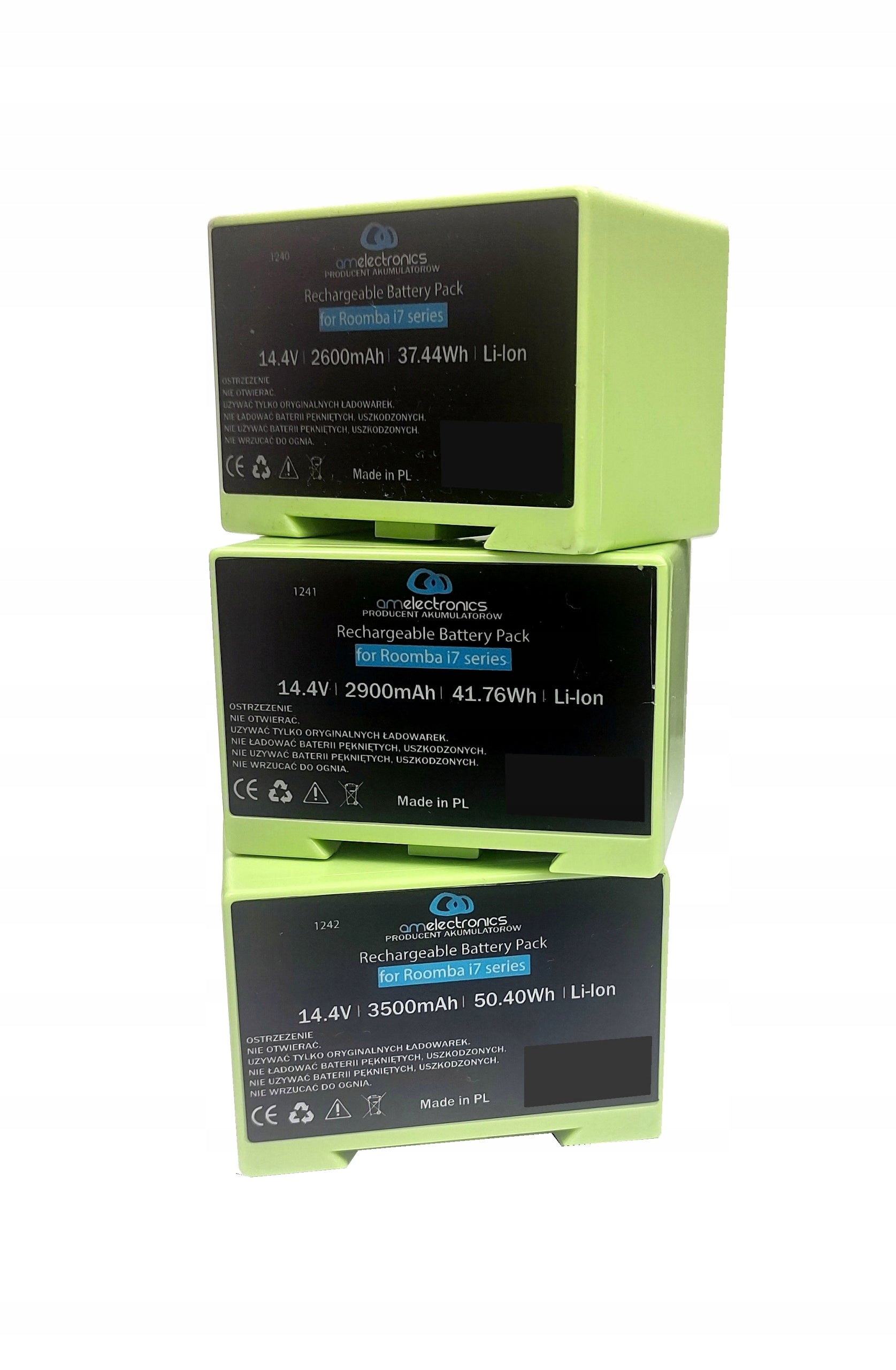 Battery for iRobot Roomba i7 i7+ i3 i3+ i4 i4+ ABL-D1 14,4V 2600mAh real! EAN (GTIN) 5906480611680