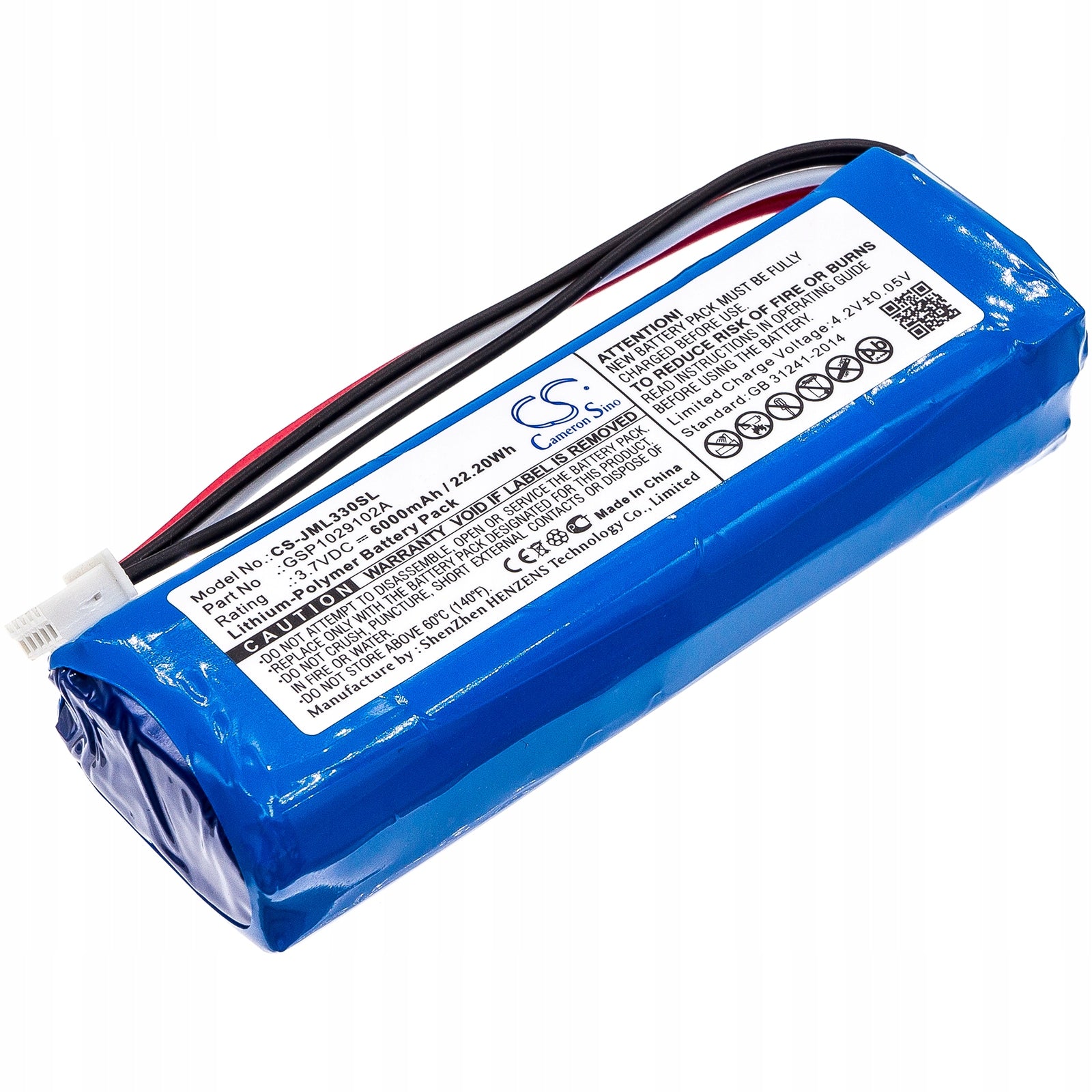 Battery for speaker JBL charge 3 replacement Li-Polymer 6000mAh 22.20Wh (Came