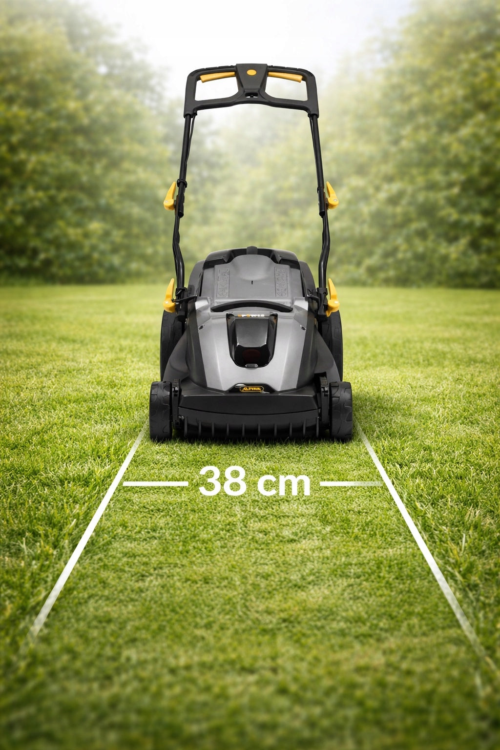 Battery mower Alpina AL2 3848 Li 38cm | 48V 4Ah 860W AKU CHARGER Mowing height adjustment range 2.5–7.5 cm