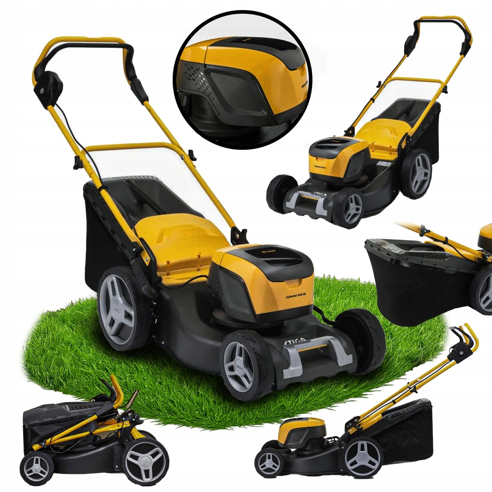 Battery mower Stiga Collector 548 AE Kit 46cm 60L 48V 4Ah