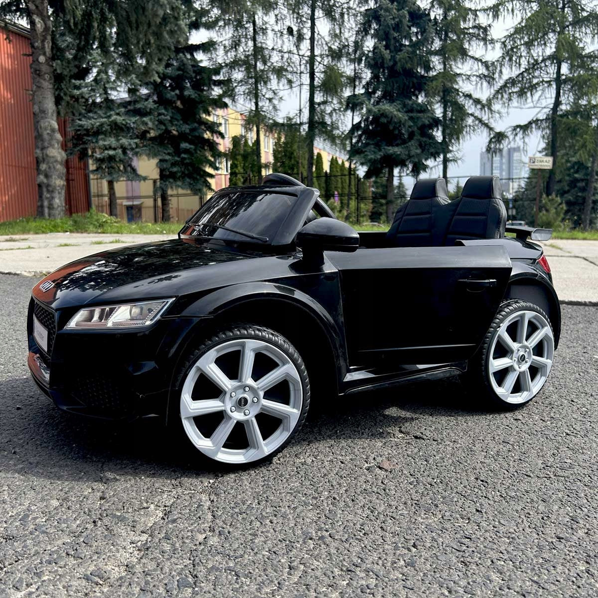 Battery-operated car AUDI TT Roadstar EVA Leather Pilot 2.4 G Boards Color black