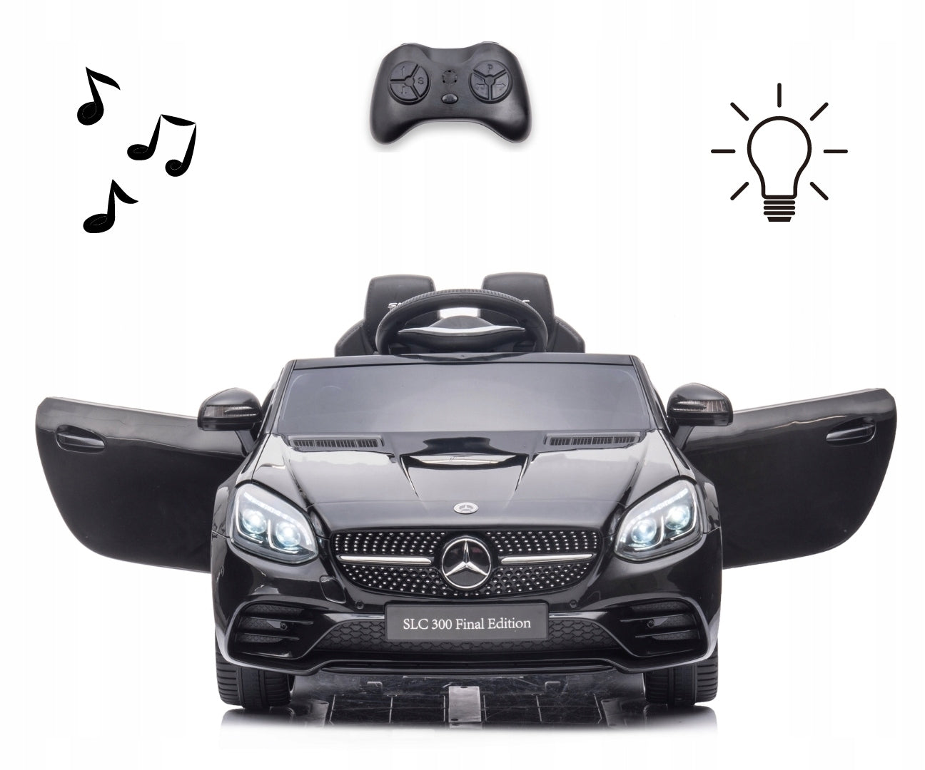 Battery operated electric remote control LED Mercedes-Benz SLC Milly Mally Color black